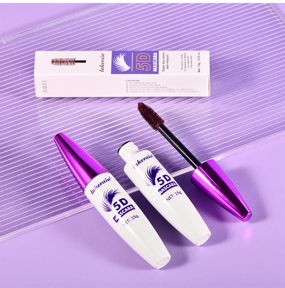 5D Waterproof Lengthening and Volumizing Eyelash Mascara
