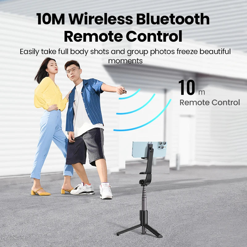 Bluetooth Selfie Stick Tripod with Remote Shutter - 2