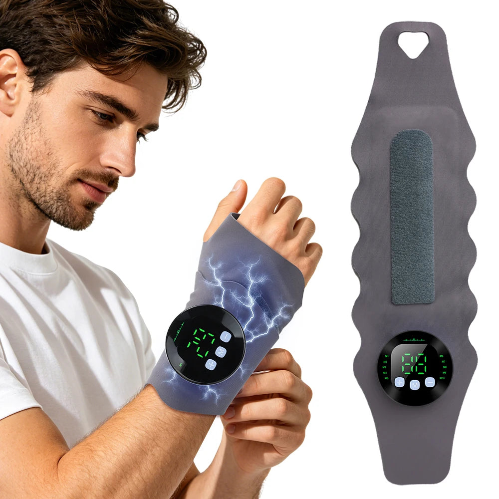 EMS Microcurrent Wrist Massager for Pain Relief and Support - 1