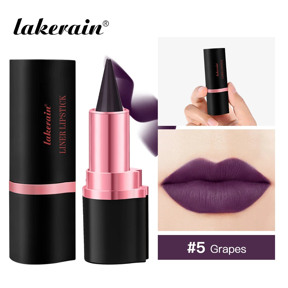 2-in-1 Waterproof Matte Lipstick and Lip Liner - 30