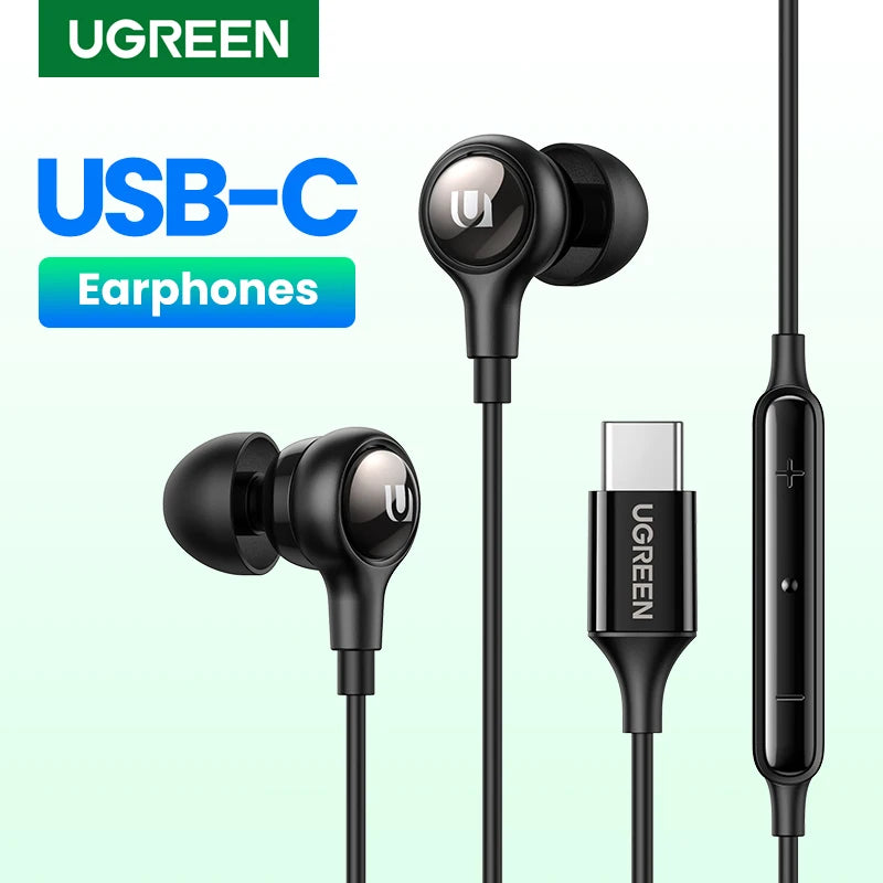 USB-C Wired In-Ear Headphones with Microphone