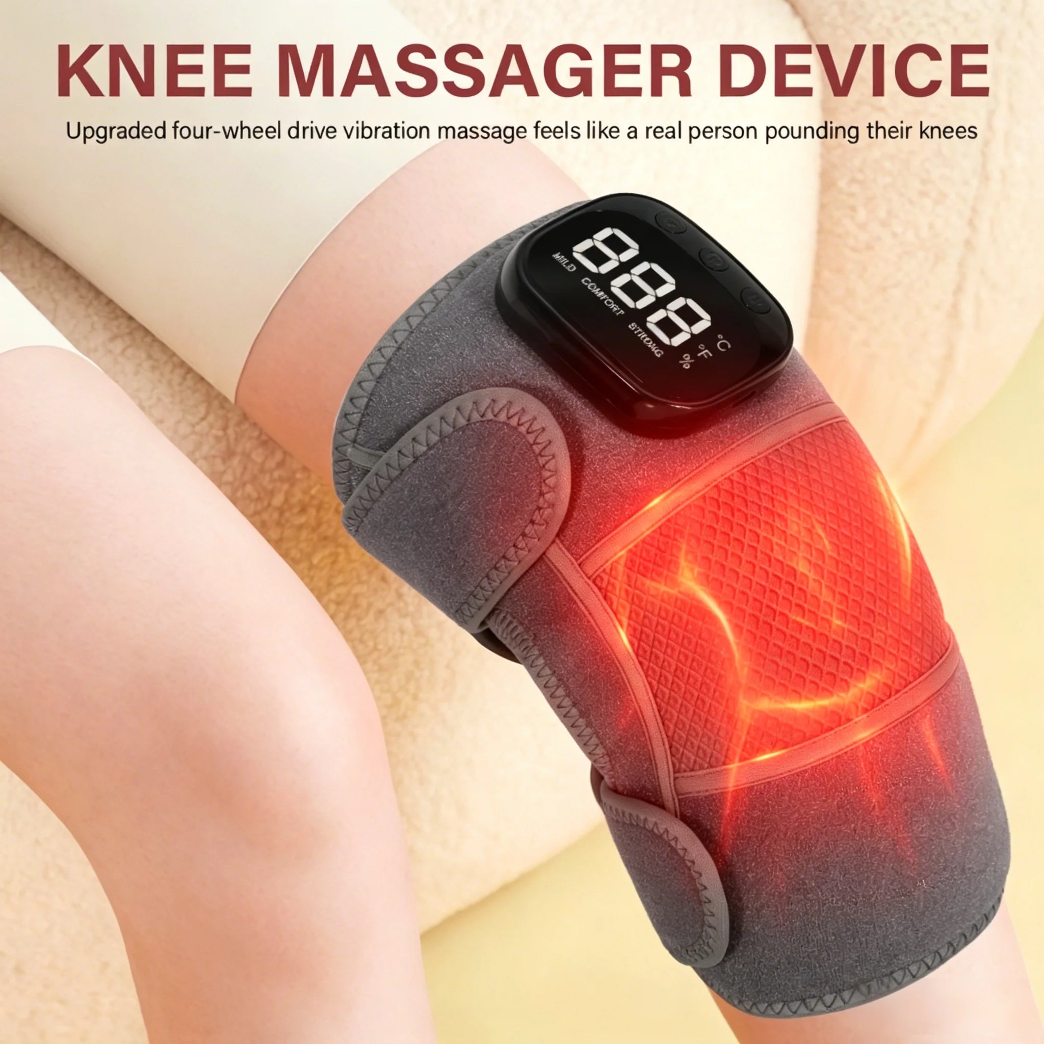 3-in-1 Cordless Vibration Knee, Shoulder and Elbow Massager - 1