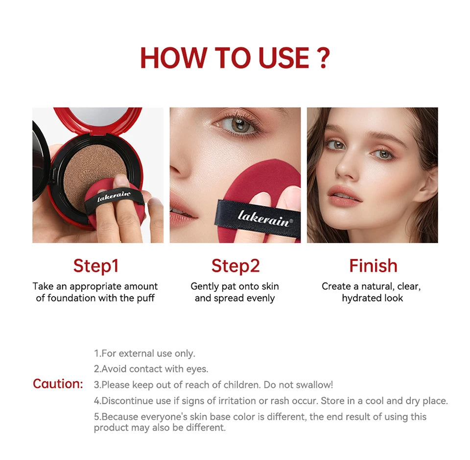 Waterproof Sunscreen Cushion Foundation for Flawless Coverage