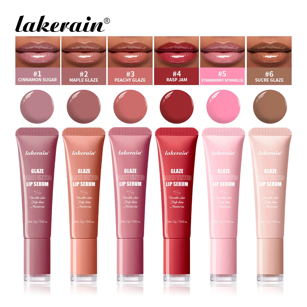 Tinted Hydrating Lip Serum for Plump Glossy Lips - 1