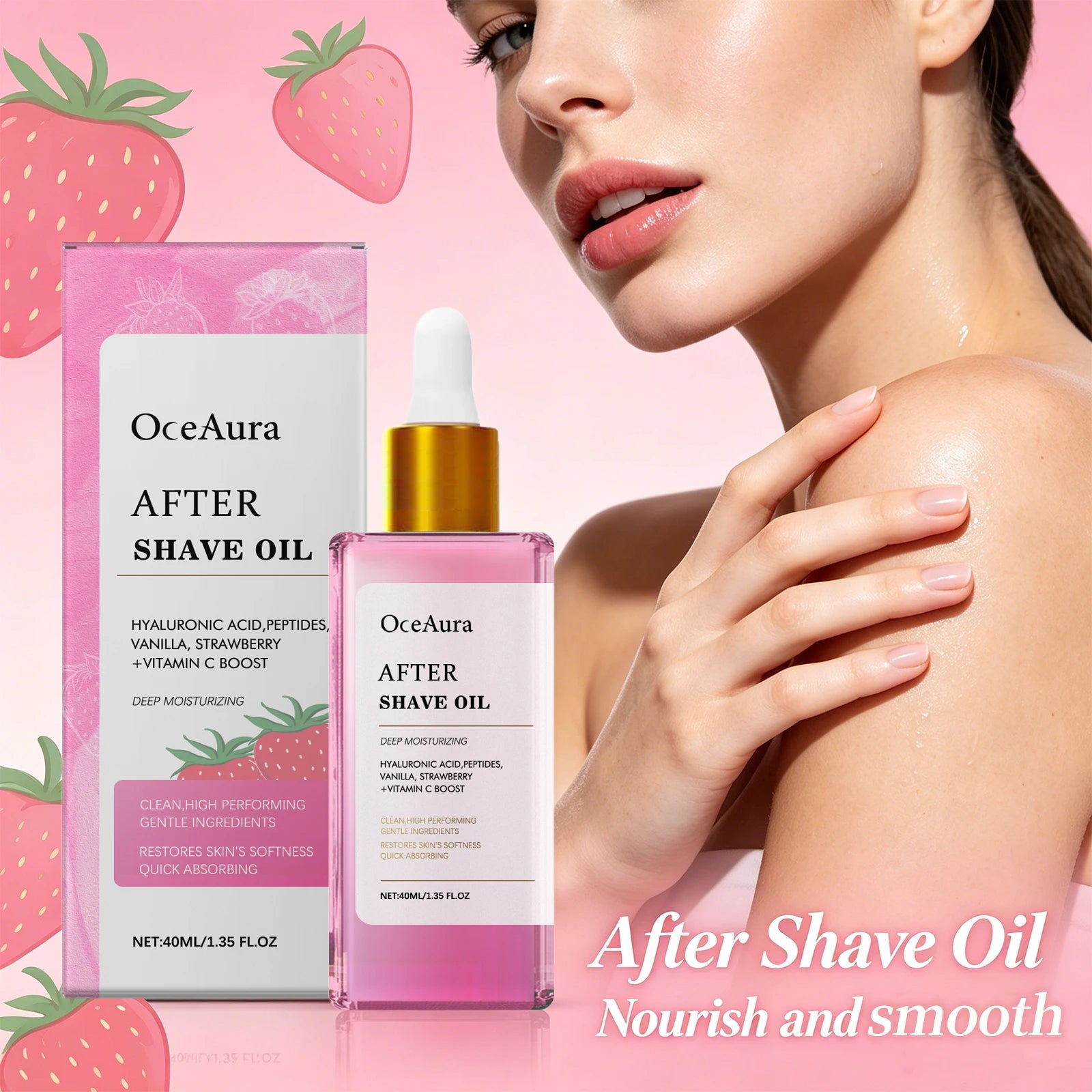 Soothing Strawberry After Shave Oil for Women - 5