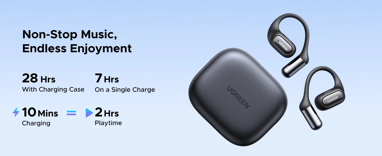 Open-Ear Bluetooth Wireless Sport Earbuds with Ear-Hooks - 13