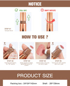 Liquid Contour, Blush and Highlighter Wand with Cushion Applicator