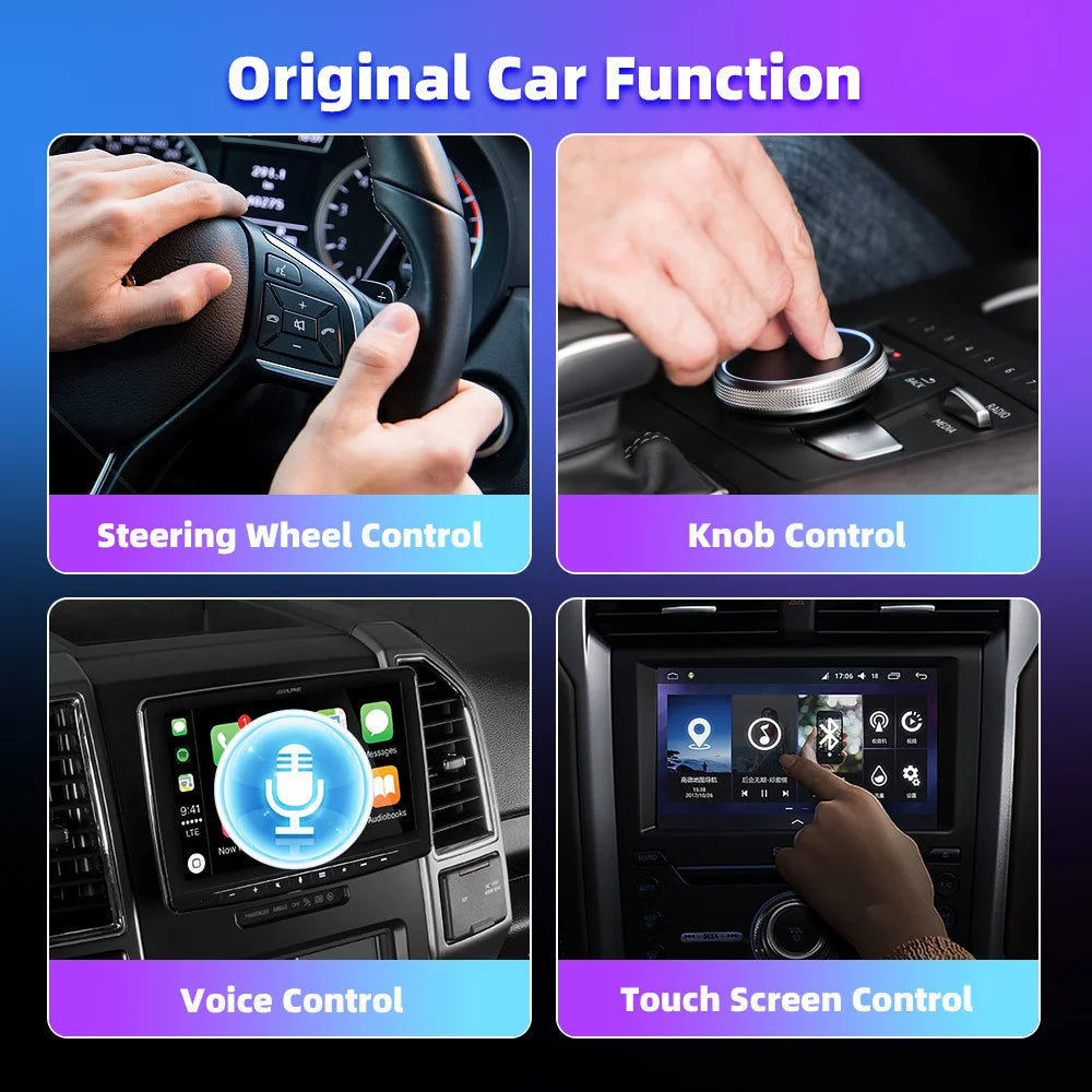 2 in 1 Wireless CarPlay and Android Auto Adapter Bluetooth 5.0 Dongle