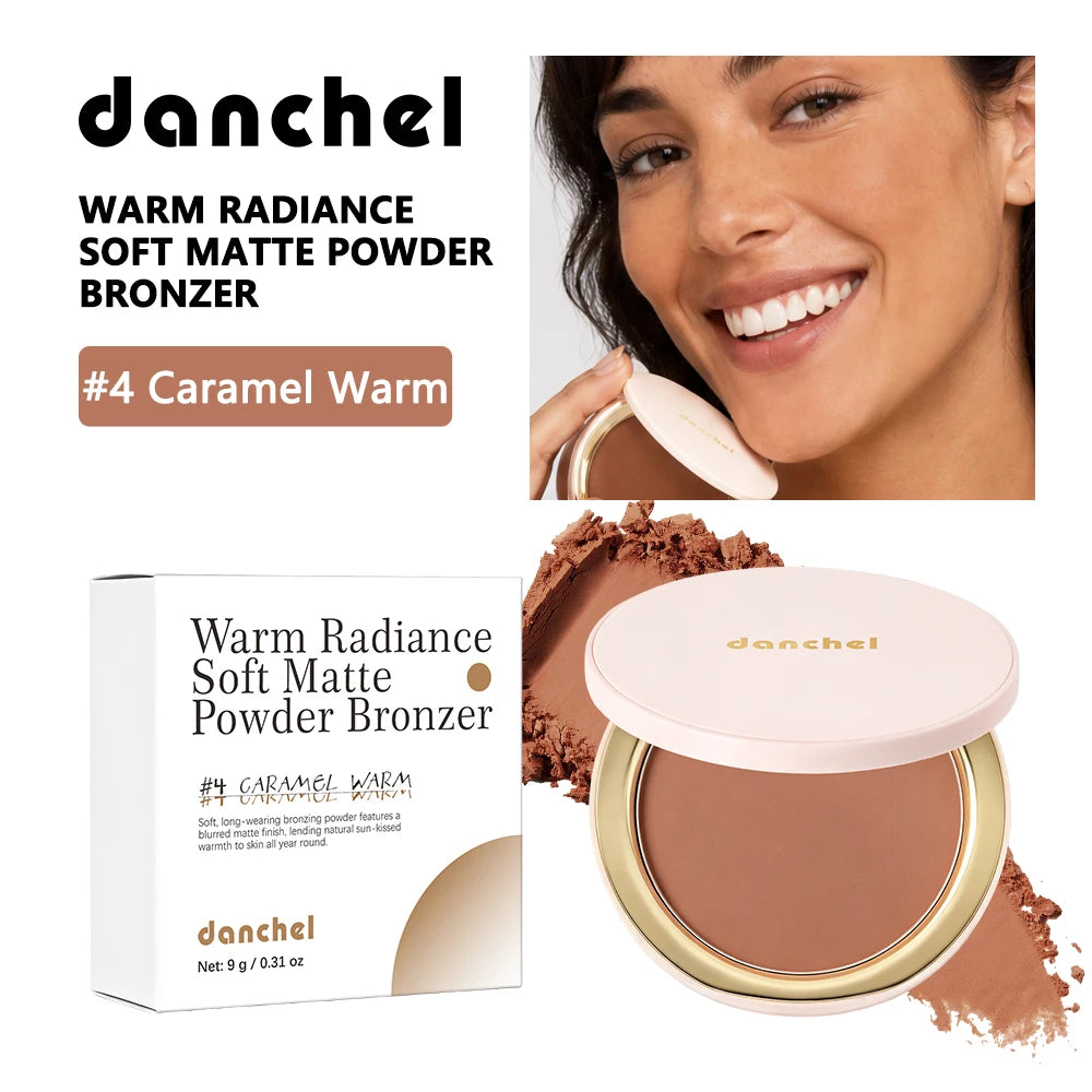 Soft Matte Bronzer Powder for Natural Face Contouring - 19