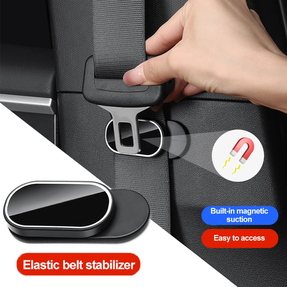 Universal Car Seat Belt Stabilizer Holder Magnetic Fastener Clip