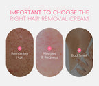 Painless Gentle Hair Removal Cream for Sensitive Body Areas