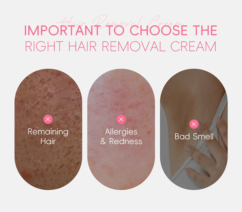 Painless Gentle Hair Removal Cream for Sensitive Body Areas