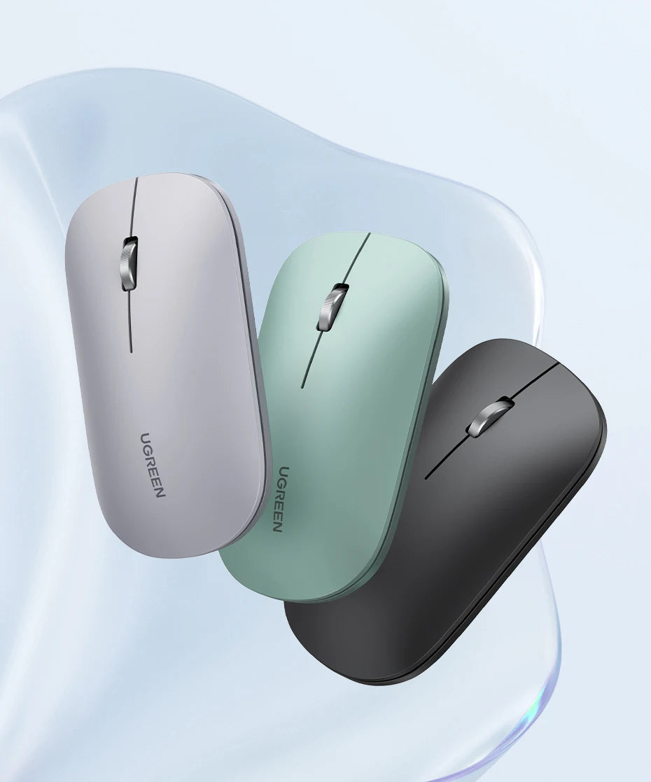 Silent Wireless Mouse with Bluetooth 5.0 and 4000 DPI