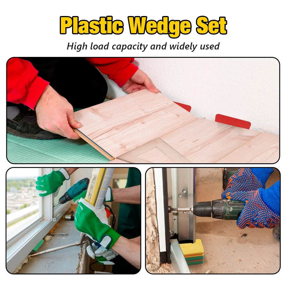Plastic Leveling Shims and Wedges for Furniture and Windows