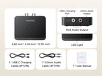 Bluetooth 5.3 Receiver with LDAC Hi-Res Wireless Audio Adapter