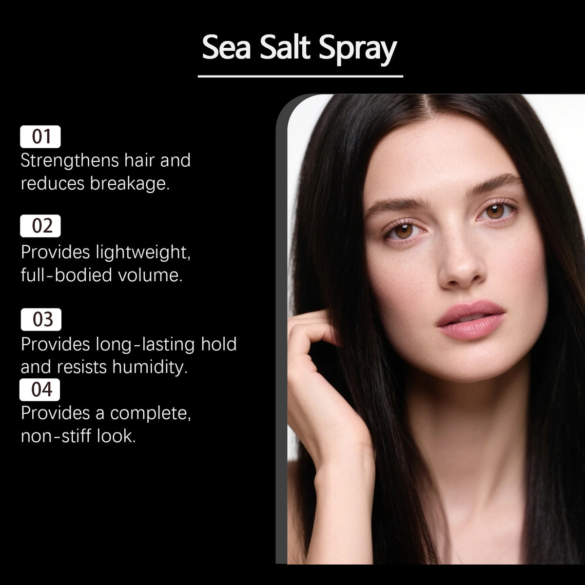 Sea Salt Texturizing Hair Spray for Volumizing and Strong Hold