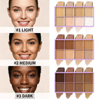 8-Shade Cream Concealer Palette for Full Coverage