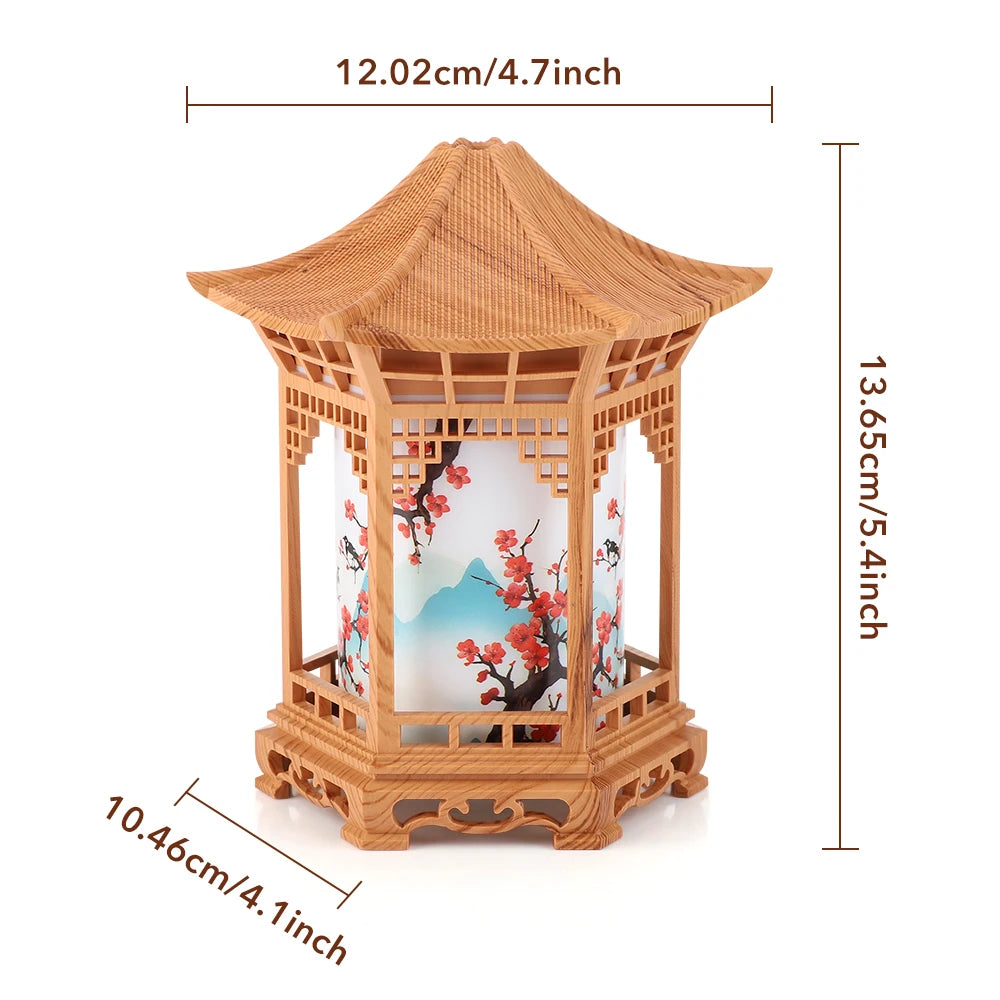 Oriental Pavilion Desktop Humidifier with LED Night Light