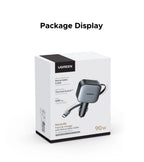 Fast-Charging Retractable USB-C Car Charger with Multiple Ports