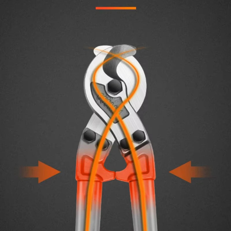 14-Inch Heavy-Duty Manual Cable Cutter for Copper and Aluminum Wire