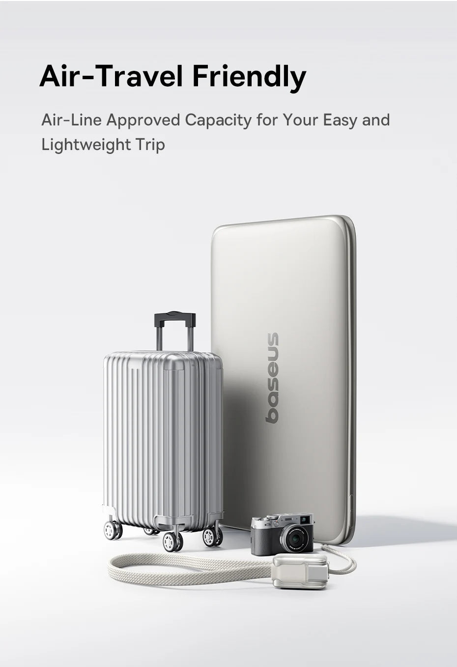 10000mAh Magnetic Wireless Power Bank with Built-in Fast Charge Cable - 18