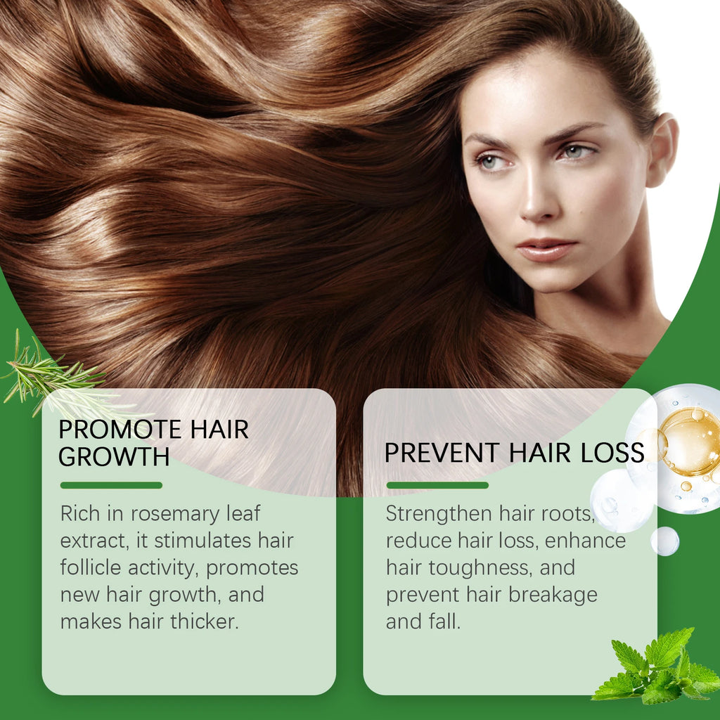 Rosemary Rice Water Hair Growth Spray for Damaged Frizzy Hair