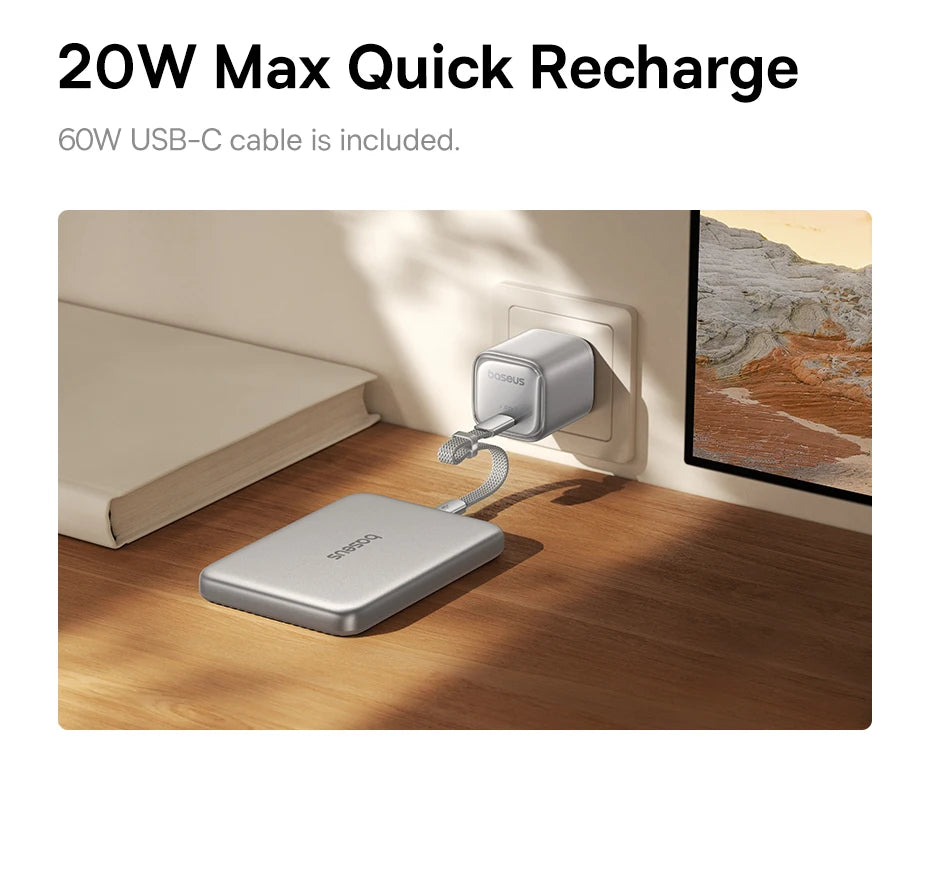 10000mAh Magnetic Wireless Power Bank with 30W Fast Charging - 13