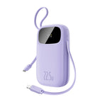 22.5W Fast Charging Power Bank with Built-in Cables