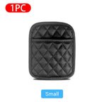 Adhesive PU Leather Car Storage Pocket Organizer for Phone and Cards