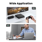 USB to 3.5mm External Sound Card Audio Adapter