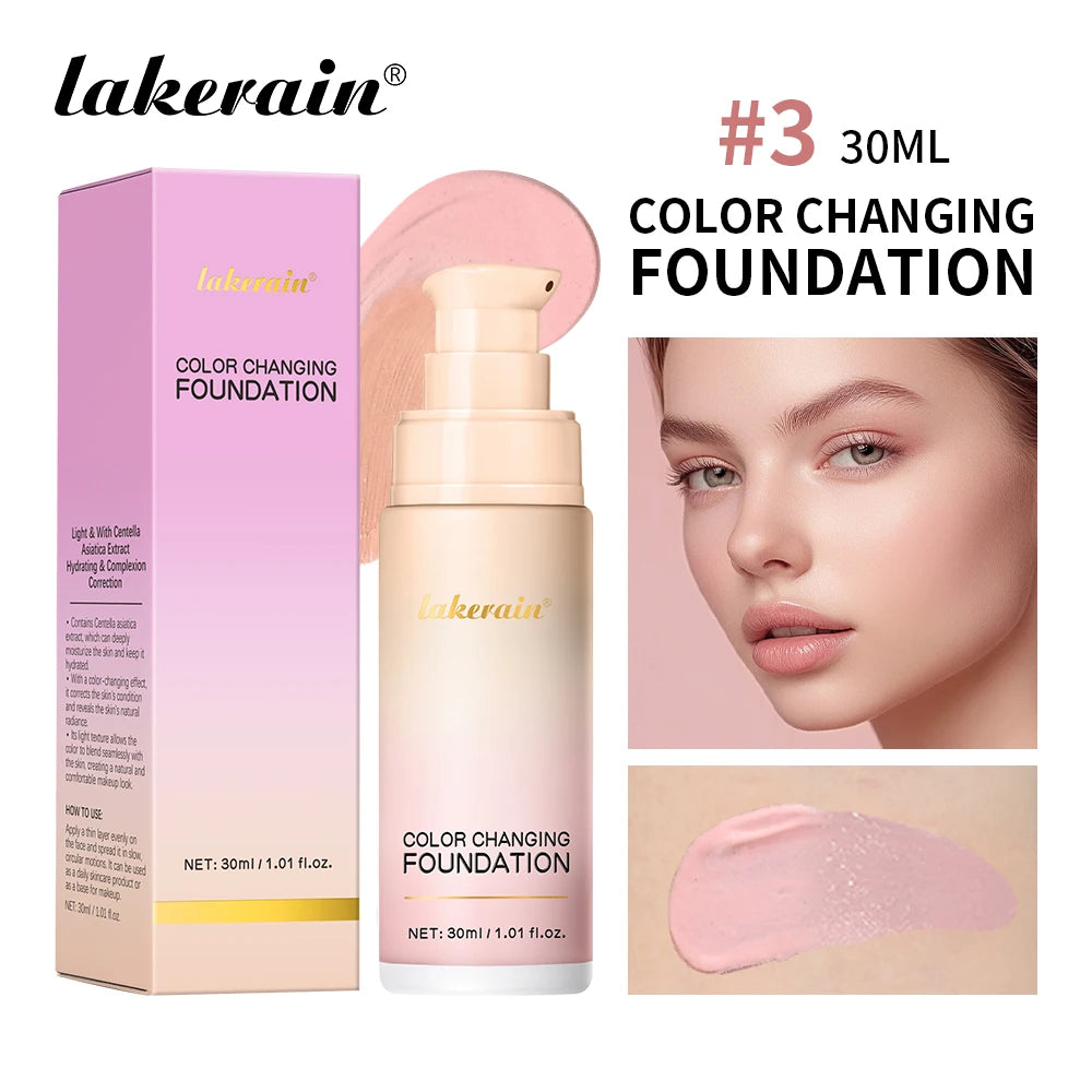 Color-Changing Liquid Foundation for Flawless Skin Tone