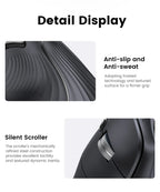 Ergonomic Vertical Wireless Mouse with Bluetooth 5.0 and 4000 DPI