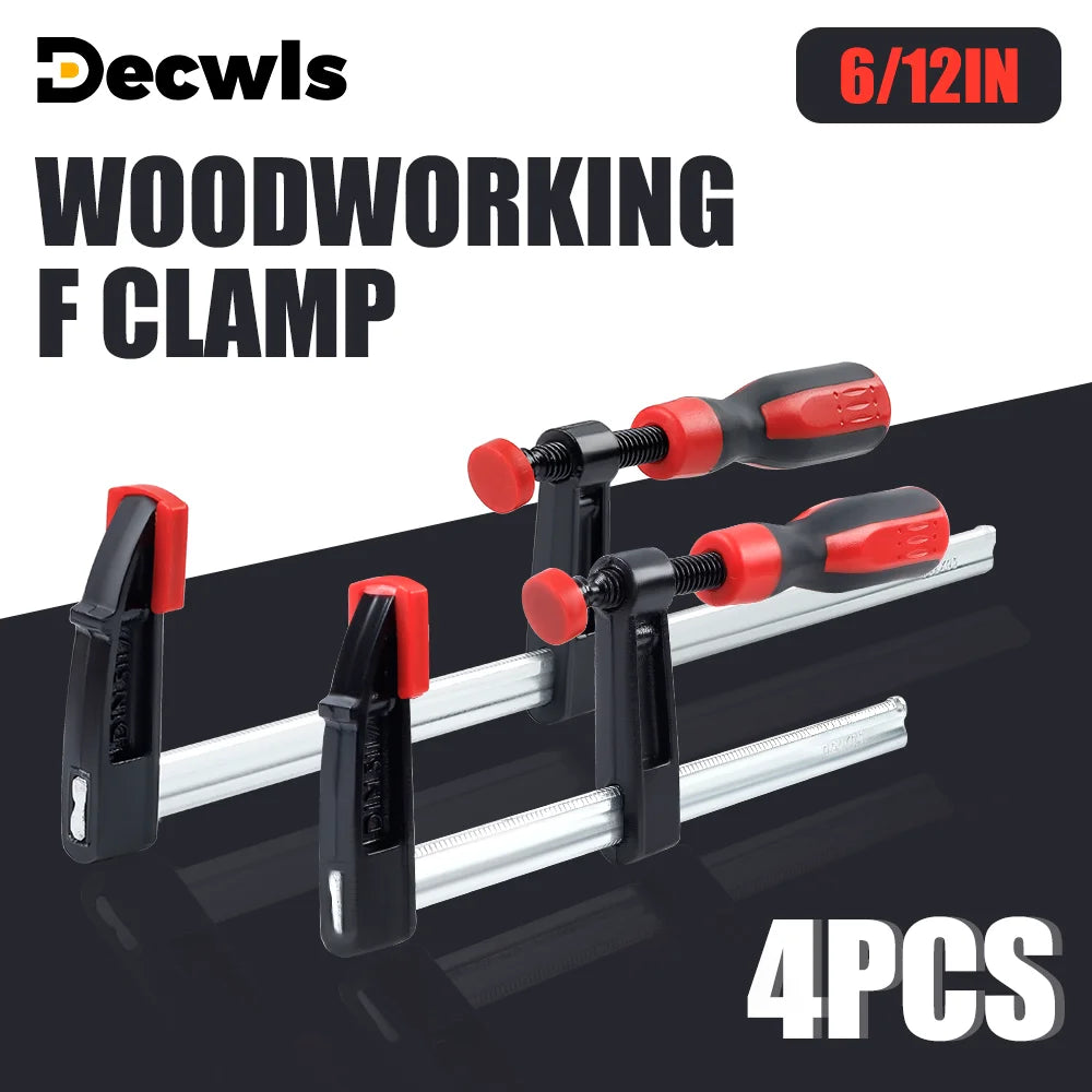 Heavy-Duty Woodworking F-Clamp Bar Clip - 7