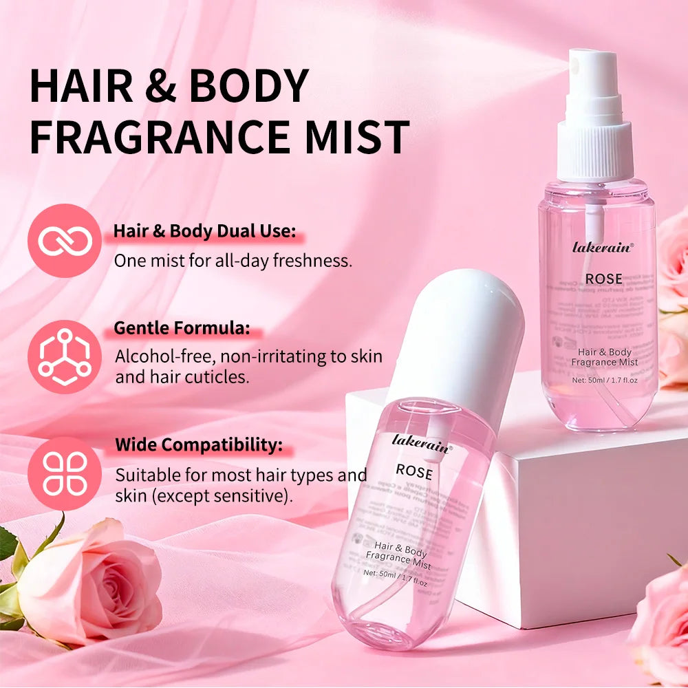 Vanilla and Rose Hair & Body Fragrance Mist - 3
