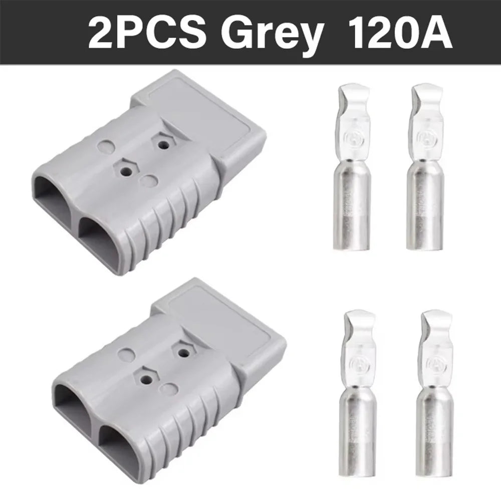 50A 120A 600V Battery Charging Quick Power Connector Plug Set