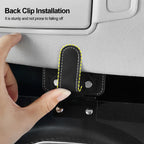 Magnetic Sun Visor Glasses Holder and Anti Glare Folding Shield