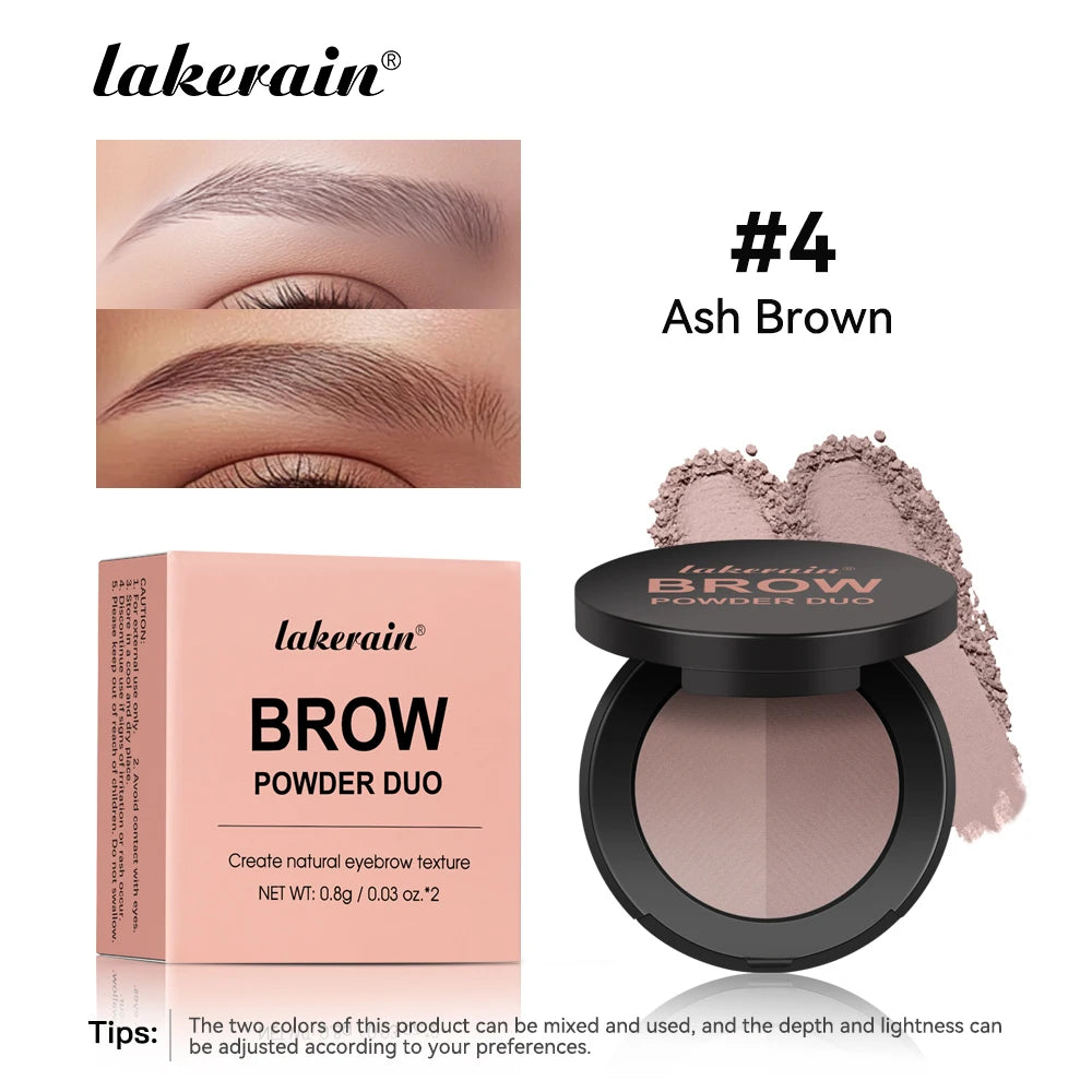 Two-Color Eyebrow Powder Duo for Natural Brows and Contouring