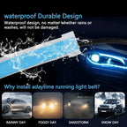 12V RGB LED Flowing Turn Signal and Daytime Running Light Strip Set