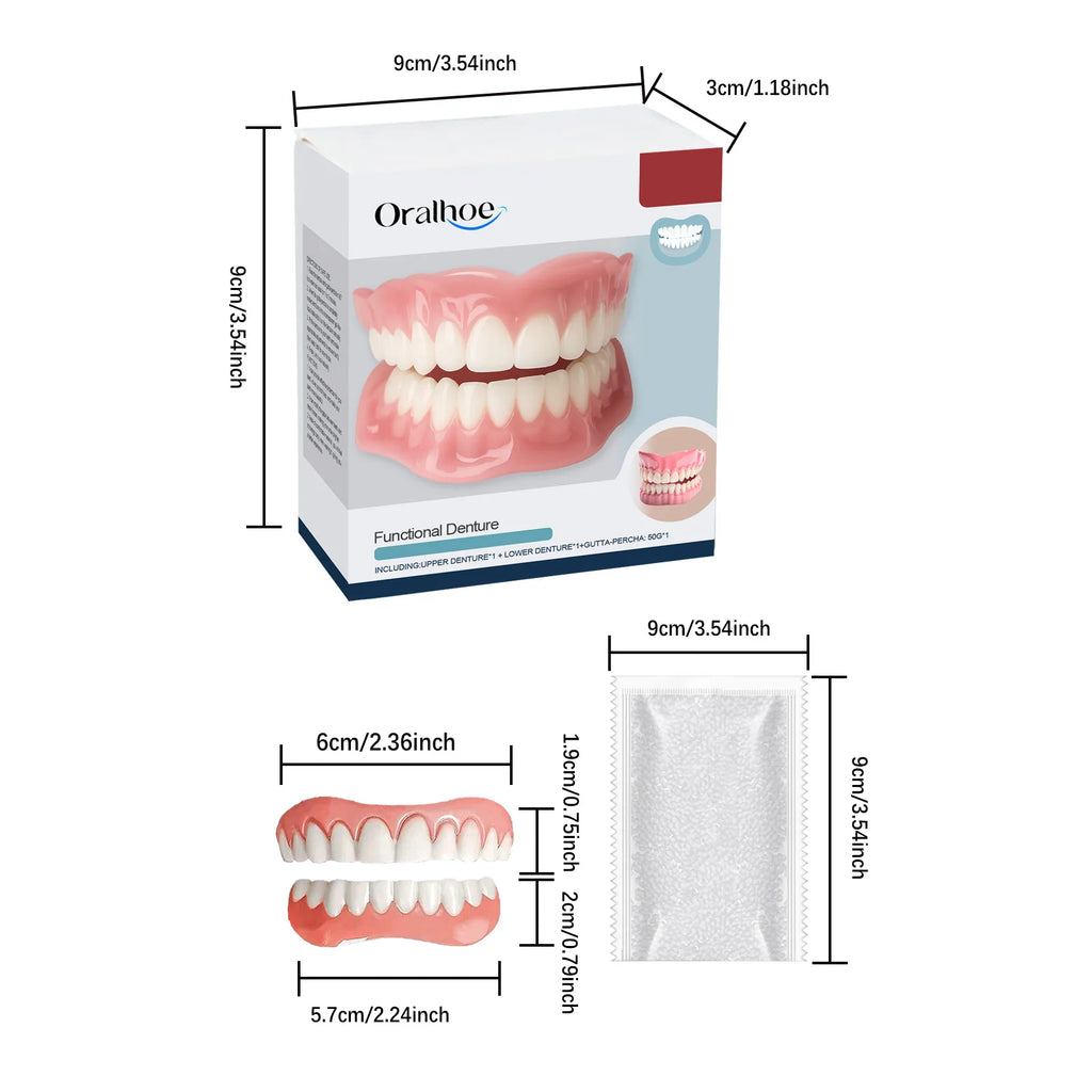 Silicone Cosmetic Denture Kit for Smile Restoration