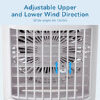 Portable Desktop Air Cooler and Humidifier with Misting Fan