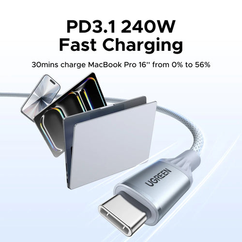 240W USB-C PD3.1 Fast Charging and Data Sync Cable