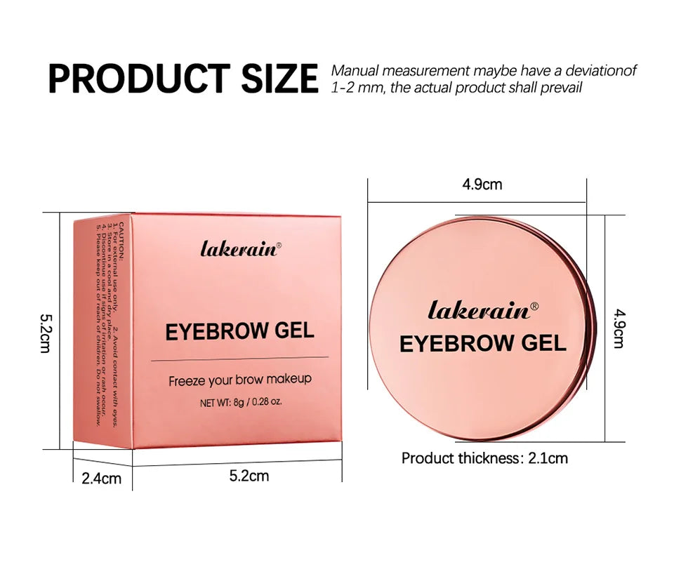 Waterproof Clear Eyebrow Styling Gel for Laminated Brow Look - 14