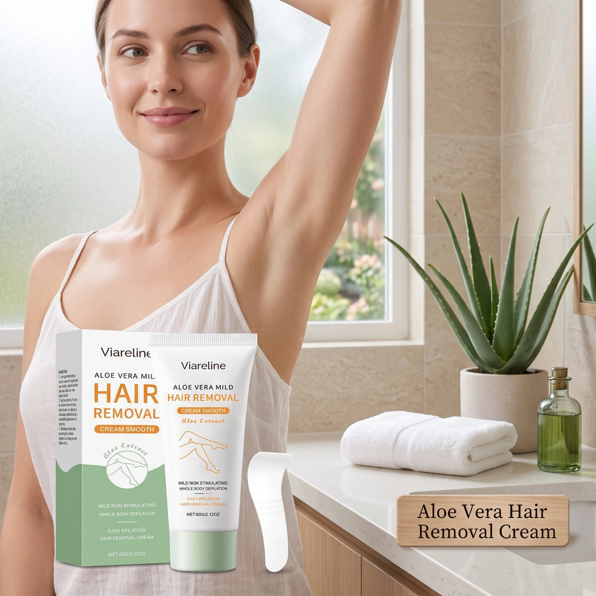 Aloe Vera Painless Hair Removal Cream for Whole Body