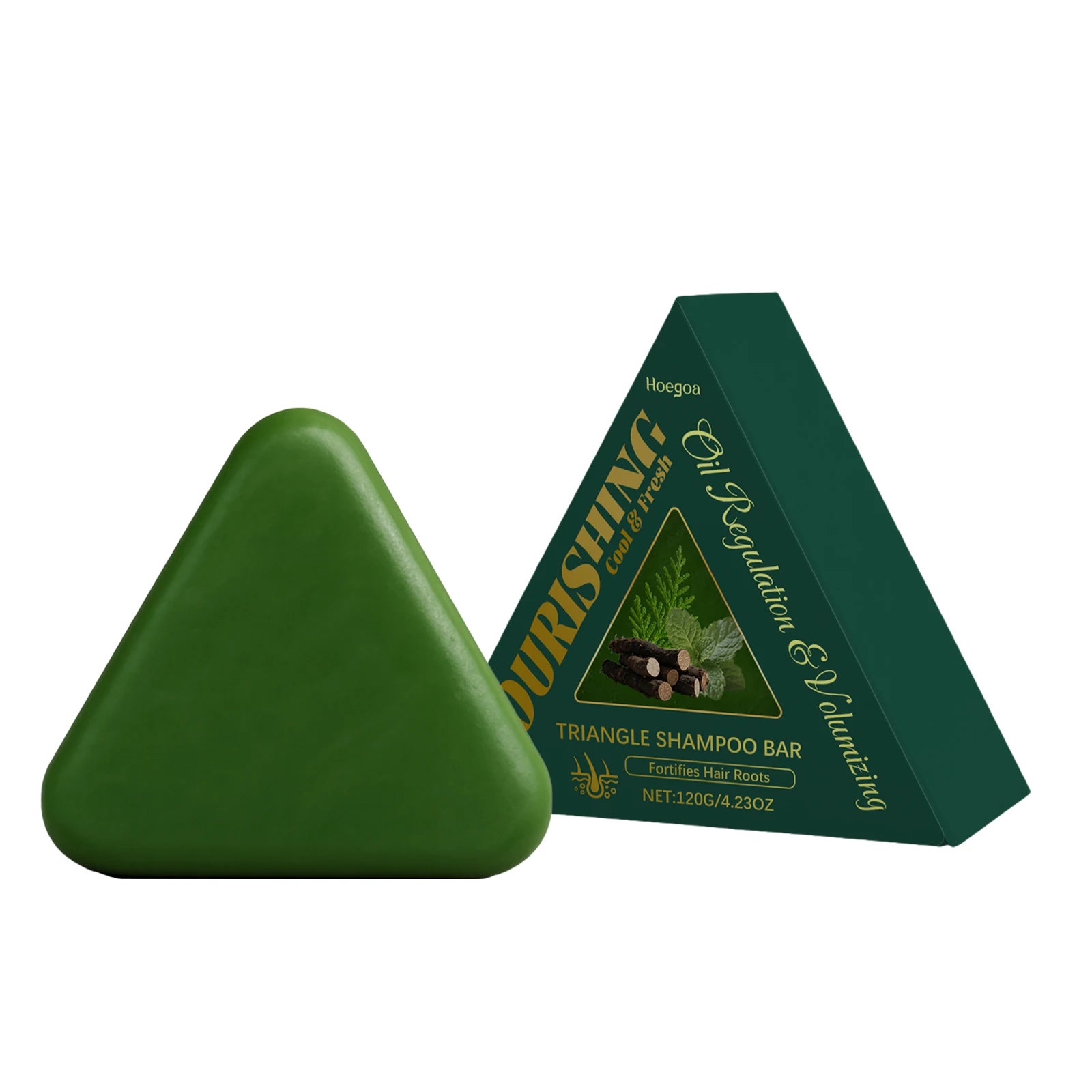 Herbal Triangle Hair Growth Shampoo Bar - 15