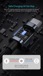 100W USB-C to USB-C Fast Charging Data Cable
