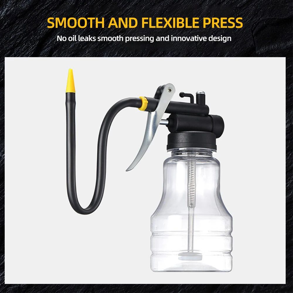 250ml Manual Pump Oiler Bottle High Pressure Lubrication Spray Can