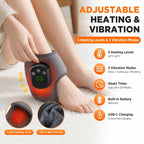 Adjustable Heated Ankle Massager with Vibration