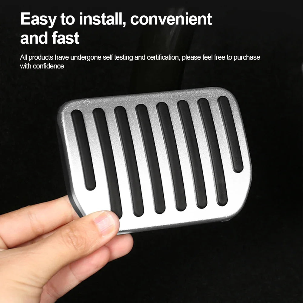 Anti-Slip Aluminum Pedal Cover Set for Tesla Model 3 and Model Y