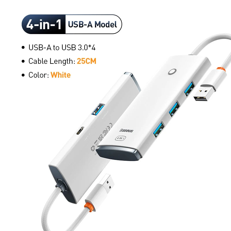 4-in-1 USB-C to USB 3.0 Multi-Port Adapter Hub - 32