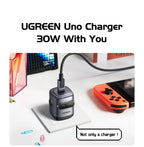 30W GaN USB-C Robot Fast Charger for Smartphones and Tablets